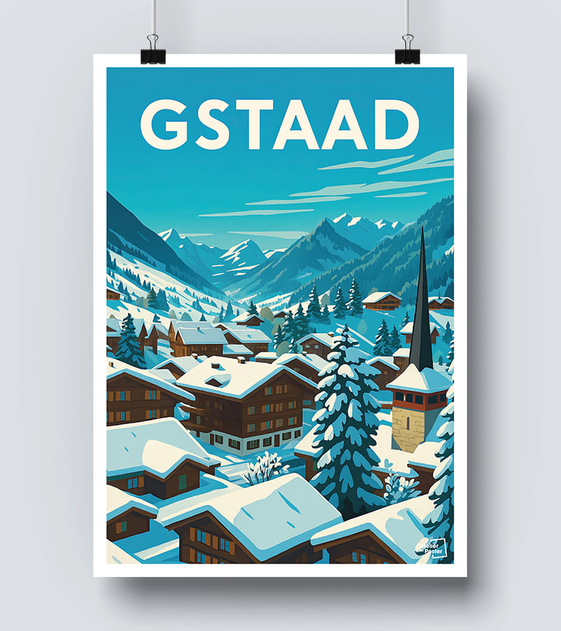 Affiche Gstaad