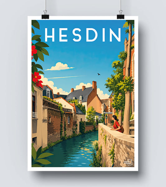 Affiche Hesdin Vintage
