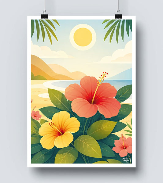 Affiche Hibiscus