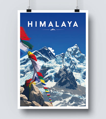 Affiche Himalaya vintage