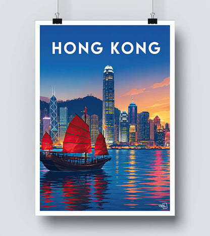 Affiche Hong Kong Vintage