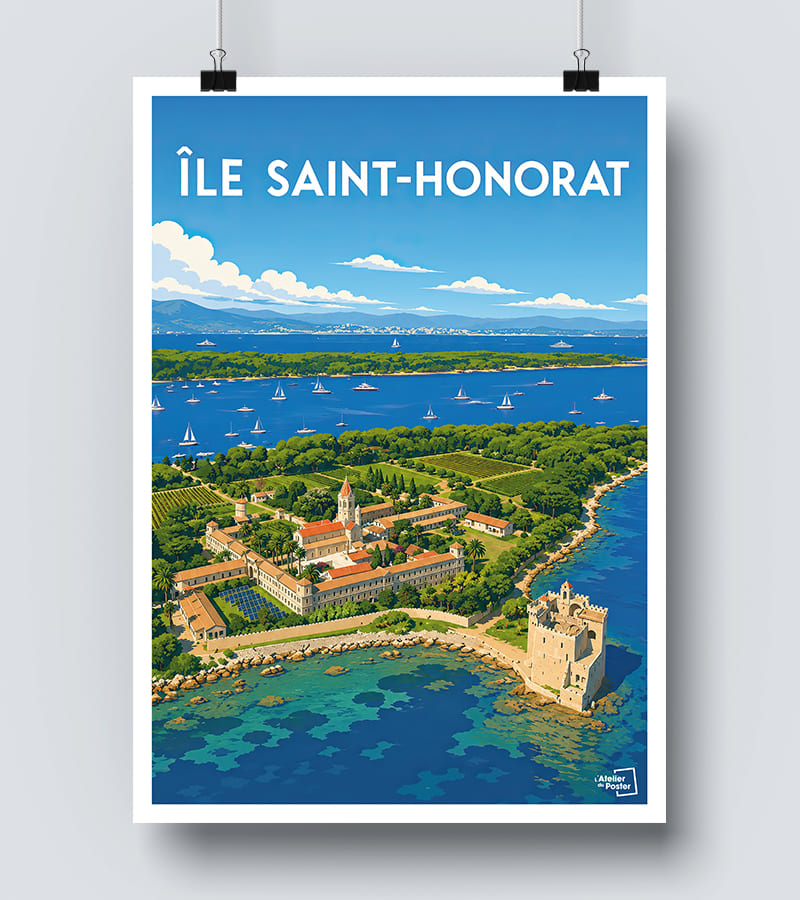 Affiche Île de Saint Honorat