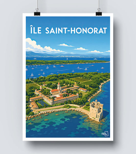 Affiche Île de Saint Honorat