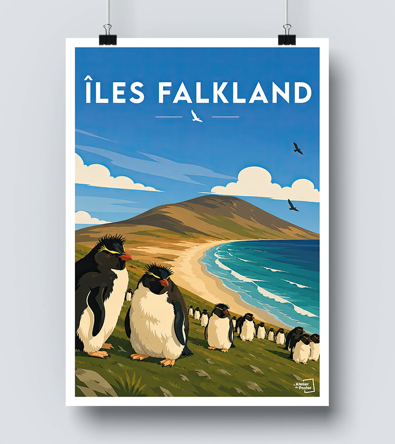 Affiche Îles Falkland