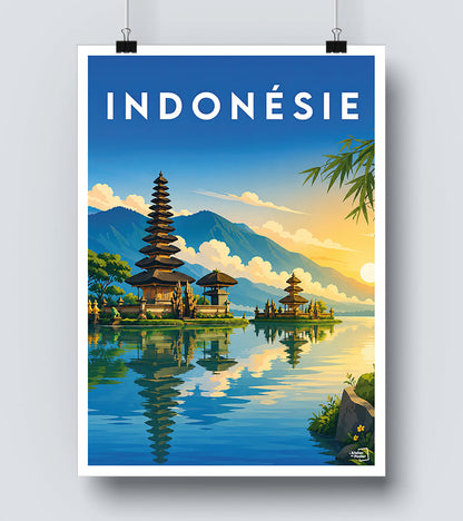 Affiche Indonésie Vintage