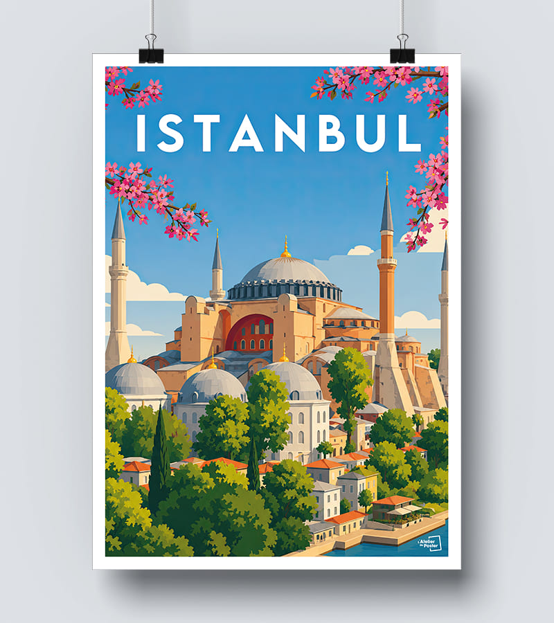 Affiche vintage Istanbul