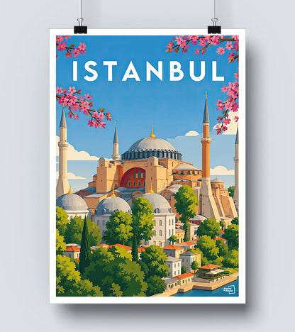 Affiche vintage Istanbul