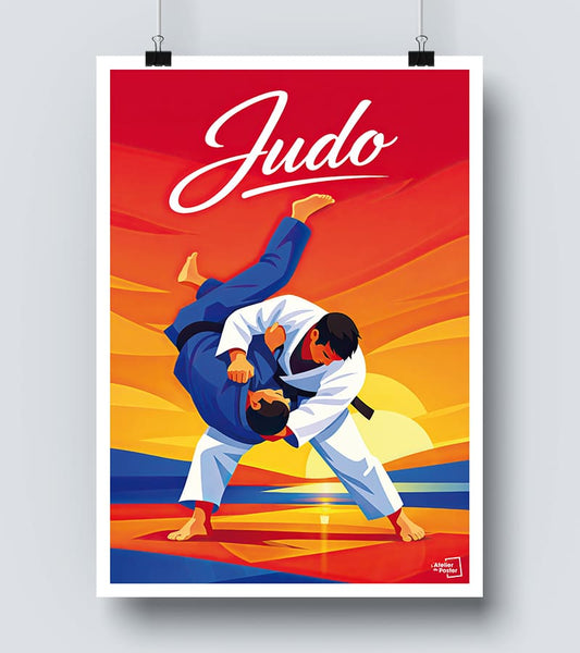 Affiche Judo vintage