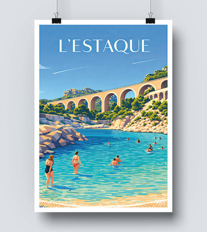 Affiche L Estaque - Marseille