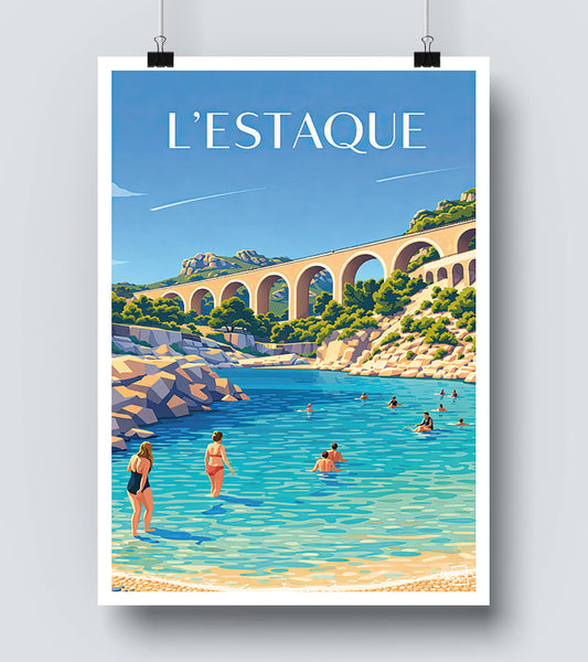 Affiche L Estaque - Marseille