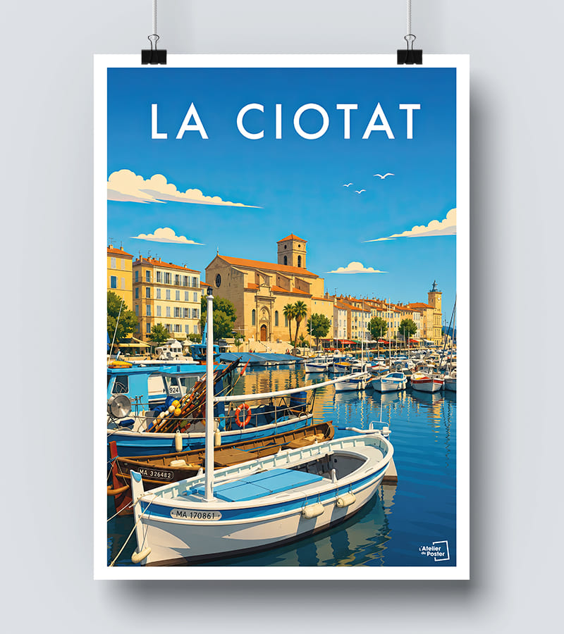 Affiche La Ciotat Vintage