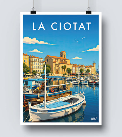 Affiche La Ciotat Vintage