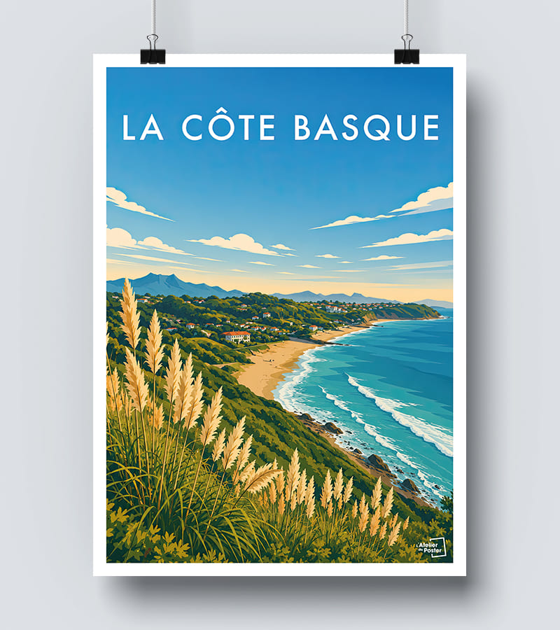 Affiche La Côte Basque