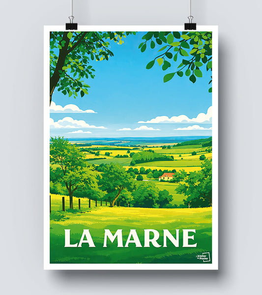 Affiche La Marne vintage