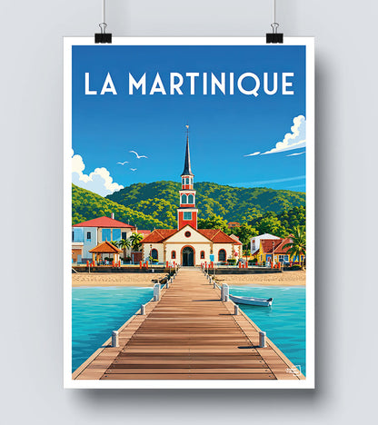 Affiche La Martinique Vintage