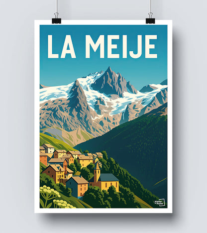 Affiche La Meije