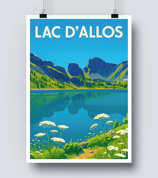 Affiche Lac d Allos