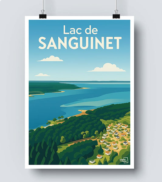 Affiche Lac de Sanguinet