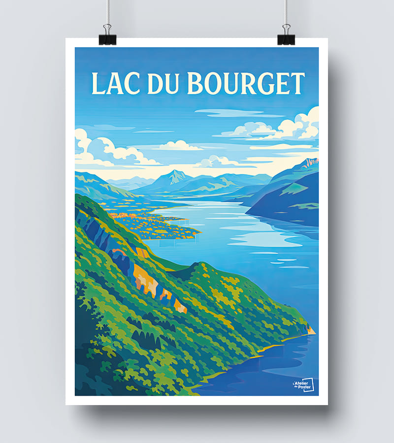 Affiche Lac du Bourget