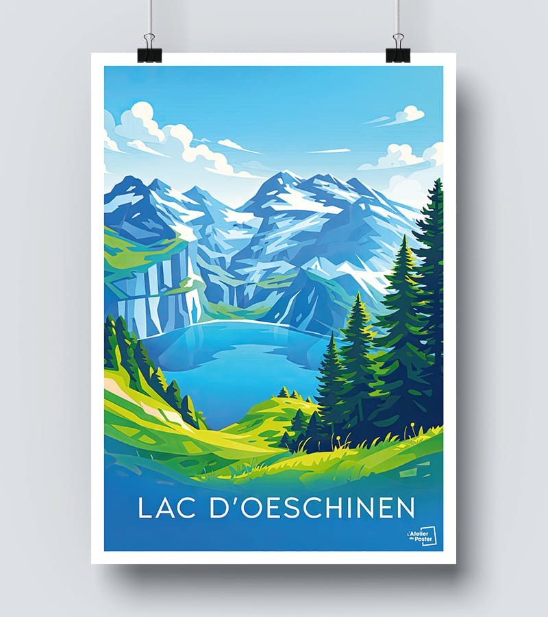 Affiche Lac d Oeschinen