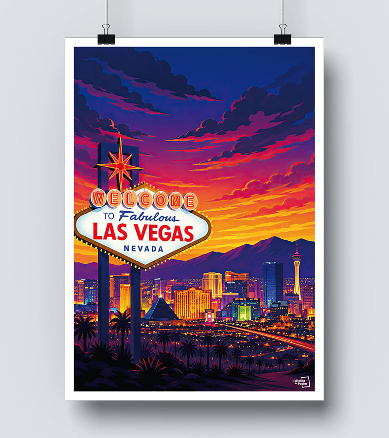 Affiche Panneau Las Vegas