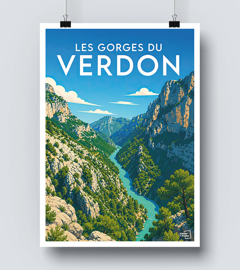 Affiche Les Gorges du Verdon