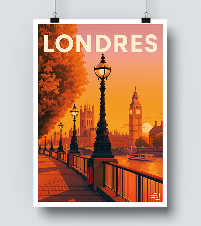 Affiche Vintage Londres