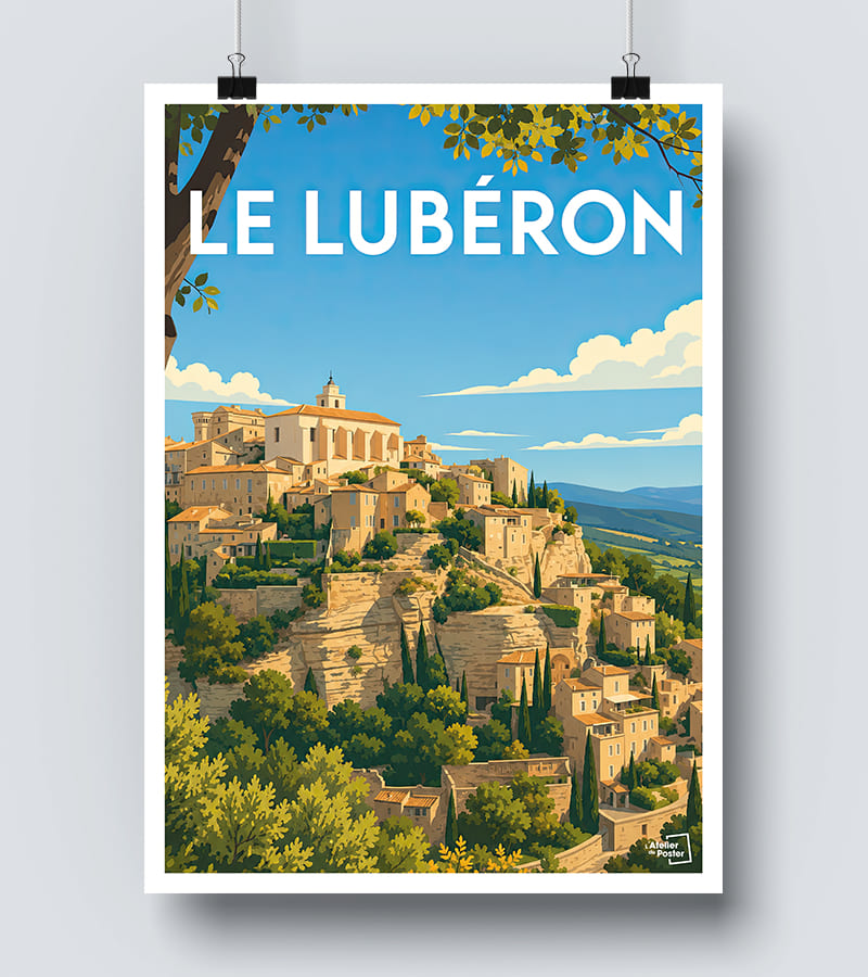 Affiche Le Lubéron