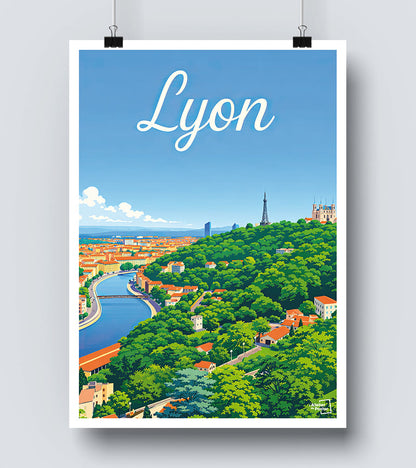 Affiche Panorama Lyon