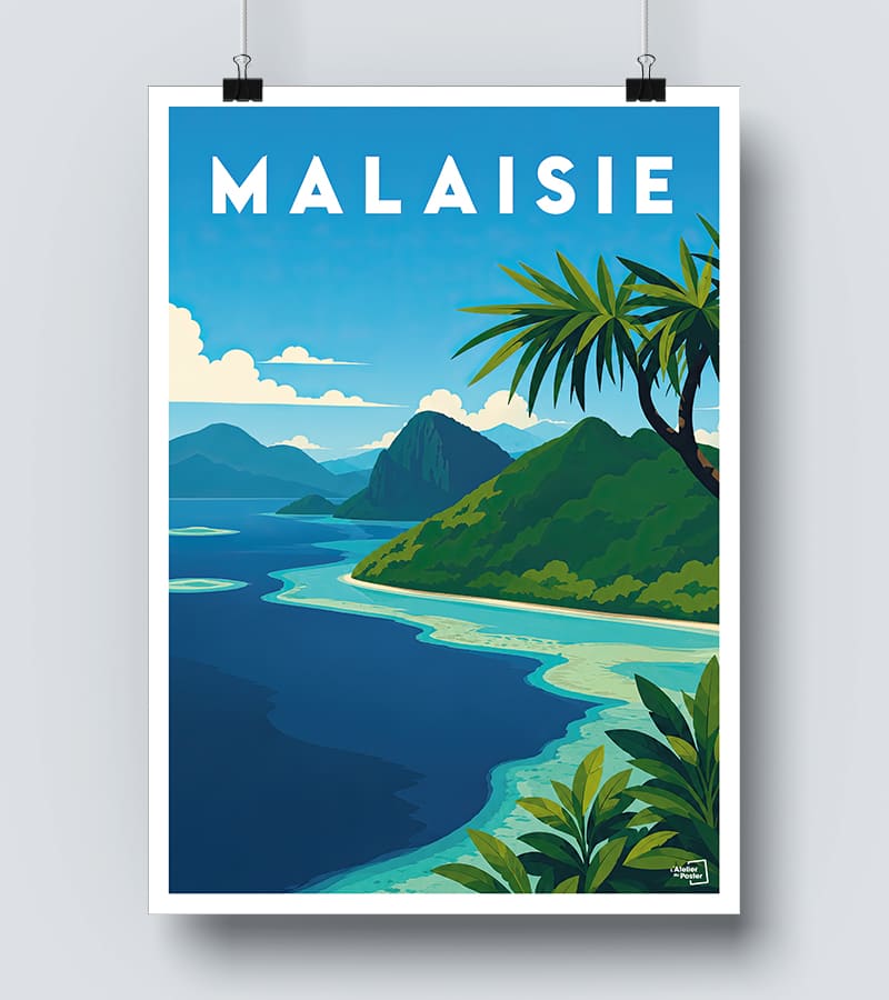 Affiche Malaisie vintage