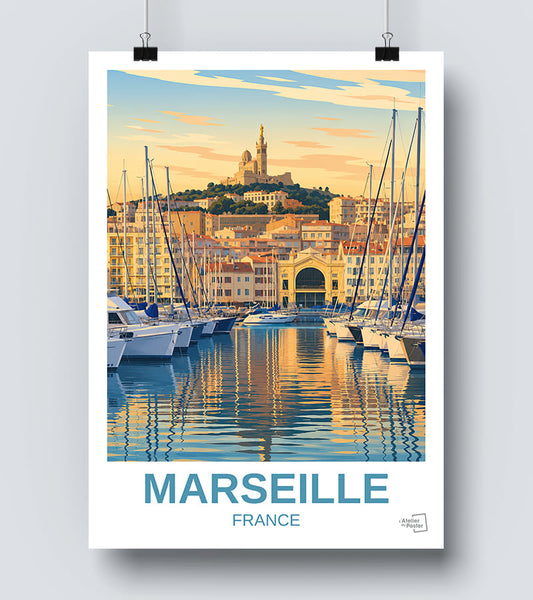 Affiche port de Marseille