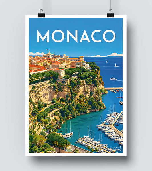 Affiche Vintage Monaco