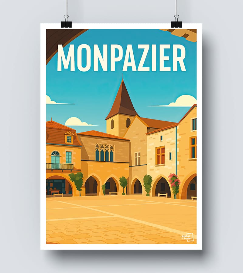 Affiche Monpazier