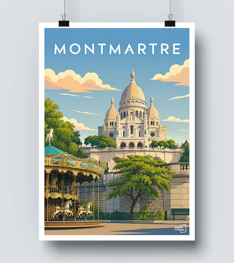 Affiche Montmartre - Paris