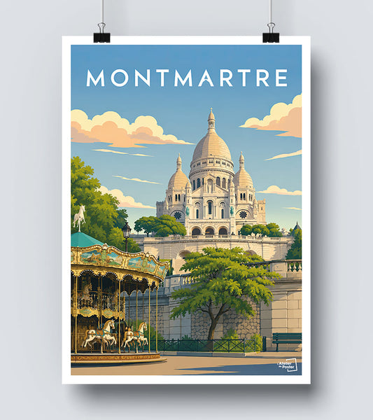Affiche Montmartre - Paris