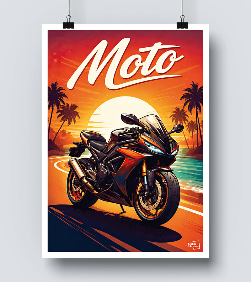 Affiche Moto