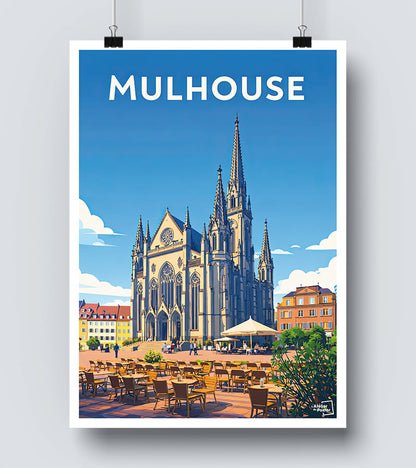 Affiche Cathédrale de Mulhouse