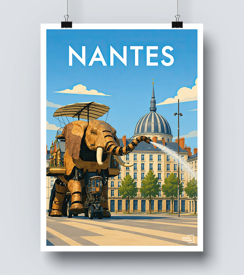 Affiche Nantes Elephant