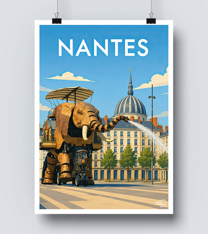 Affiche Nantes Elephant