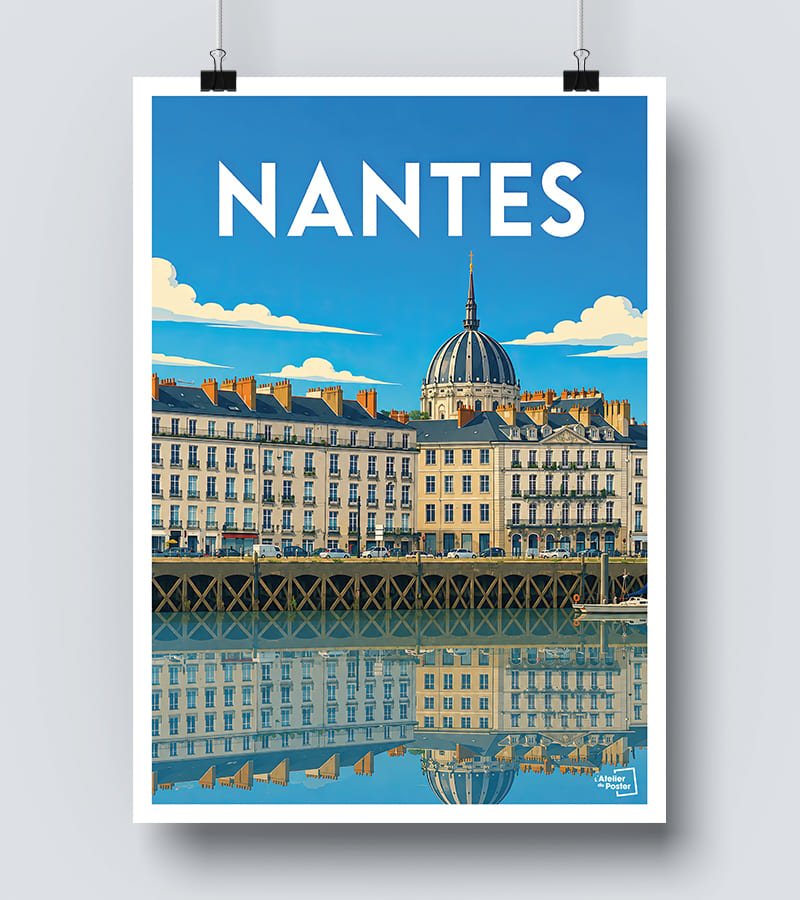Affiche Vintage Nantes
