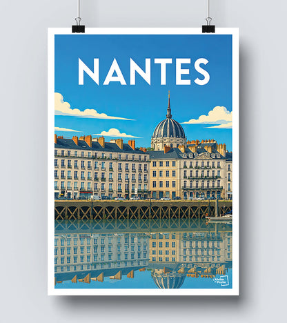 Affiche Vintage Nantes