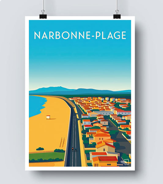 Affiche Narbonne Plage