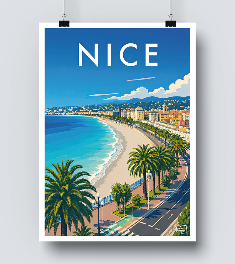 Affiche Nice La Balade des Anglais
