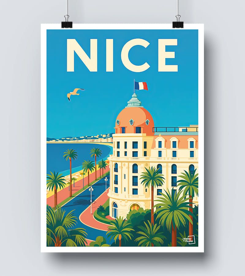 Affiche vintage Nice