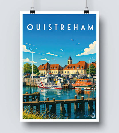 Affiche ville d Ouistreham