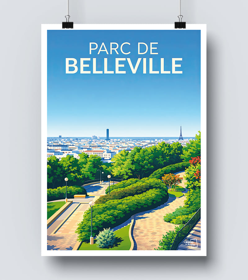 Affiche Parc de Belleville