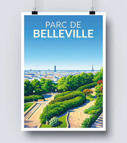 Affiche Parc de Belleville