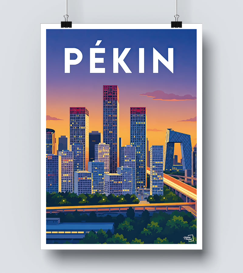 Affiche Pékin vintage