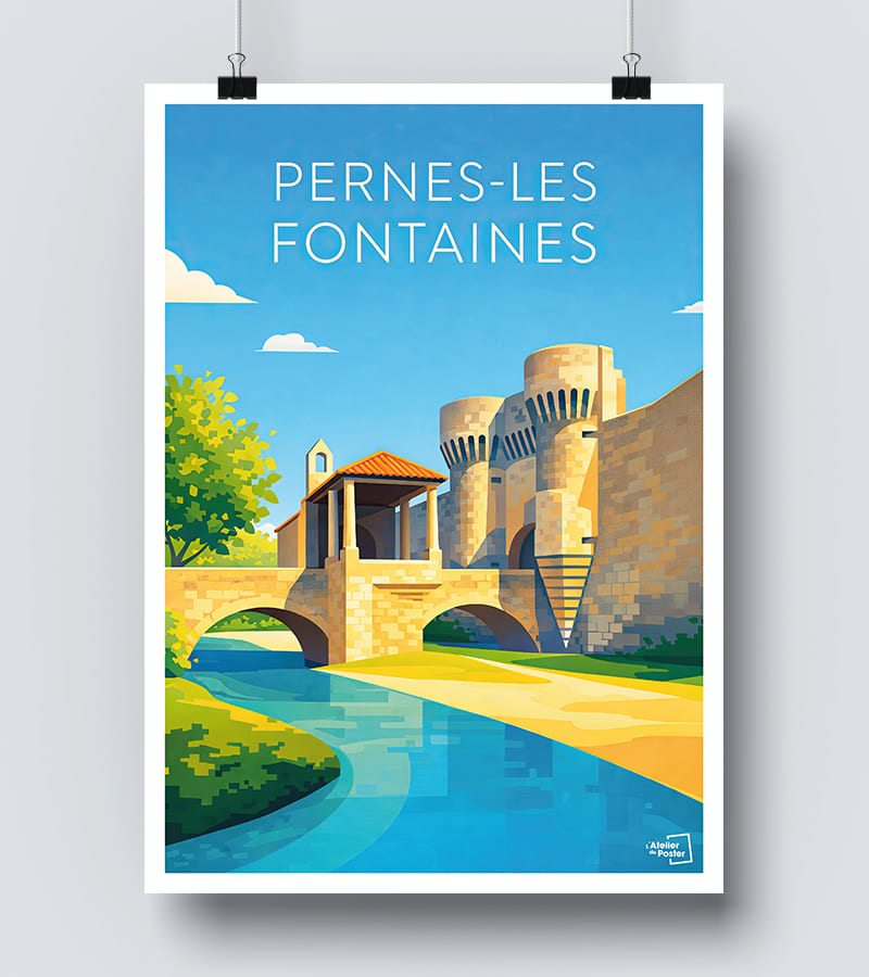 Affiche Pernes les Fontaines