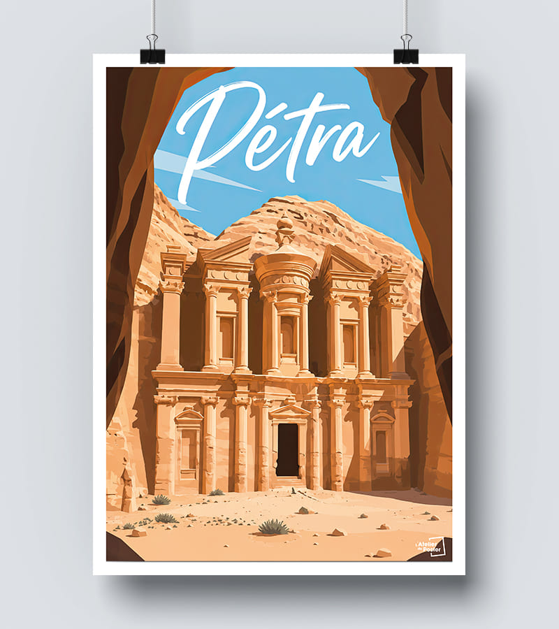 Affiche Petra - Jordanie